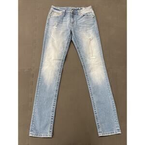 Miss Me sz 26 Boyfriend Ankle Distressed Stretch Denim Jeans FS Bnfts Charity